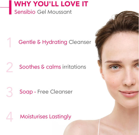 Bioderma Sensibio Gentle Soothing Micellar Cleansing Foaming Gel For Sensitive Skin(500ml)