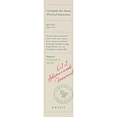 Complete No Stress Physical Sunscreen, White